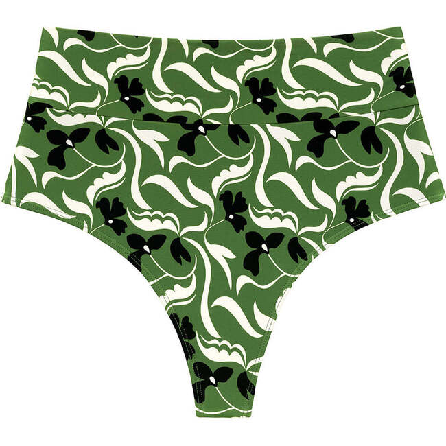 Added Coverage High Rise Bikini Bottom, Veronica Floral