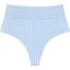 Added Coverage High Rise Bikini Bottom, Peri Micro Gingham - Two Pieces - 1 - thumbnail