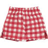 Red Gingham Mini Boardshort - Swim Trunks - 1 - thumbnail