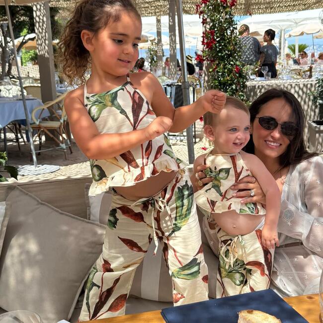 Mini Drawstring Wide-Leg Pant, Rooted Floral