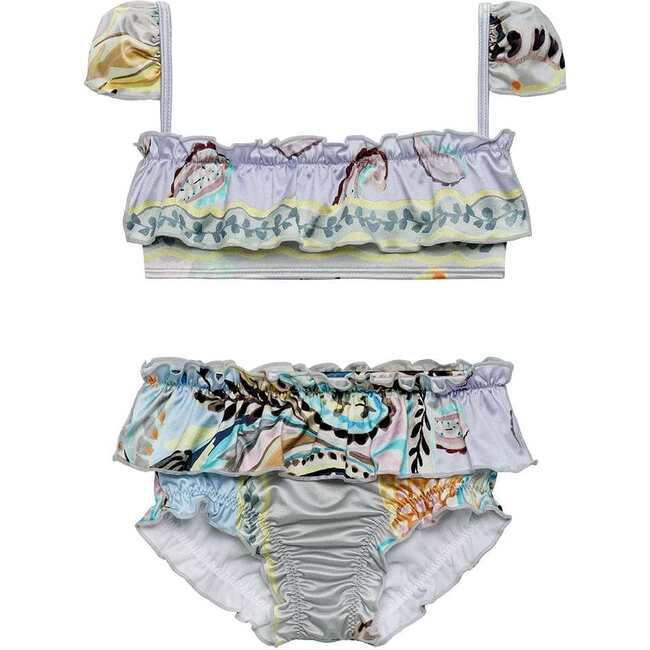Mini Cabana Bikini Set, St. Barths Floral - Two Pieces - 1