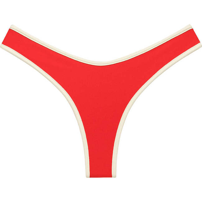 Lulu Bikini Bottom, Cherry Cream Binded