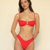 Lulu (Zig-Zag Stitch) Bikini Bottom, Cherry - Two Pieces - 2