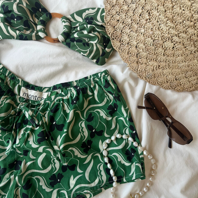 Low-Rise Drawstring Short, Veronica Floral - Shorts - 4
