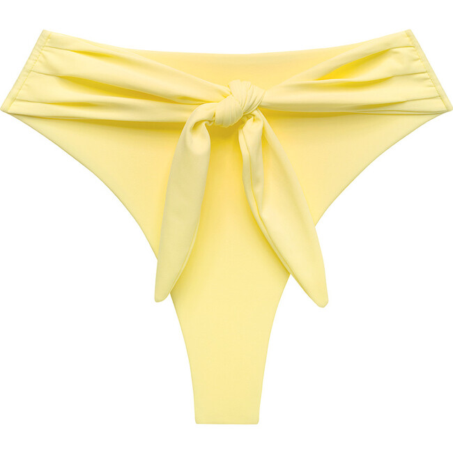 Women's Yellow Pastel Paula Tie-Up Bikini Bottom - Two Pieces - 1