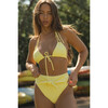 Women's Yellow Pastel Paula Tie-Up Bikini Bottom - Two Pieces - 2