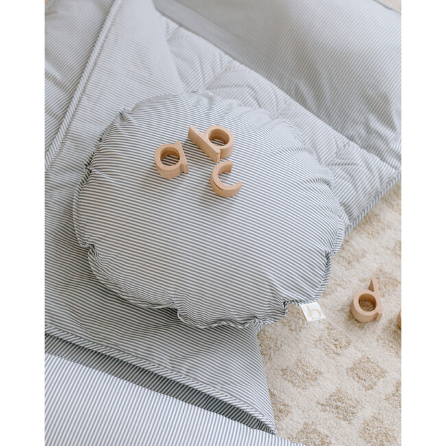 Round Cushion, Modern Stripe