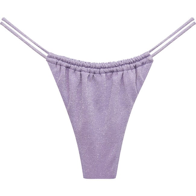 Women's Lilac Sparkle Brasil Bikini Bottom - Two Pieces - 3