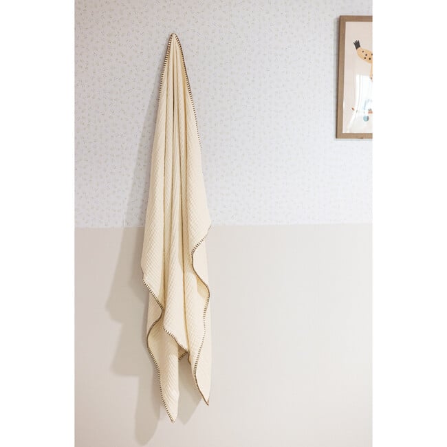 4 Layer Muslin Blanket, Beige - Blankets - 4