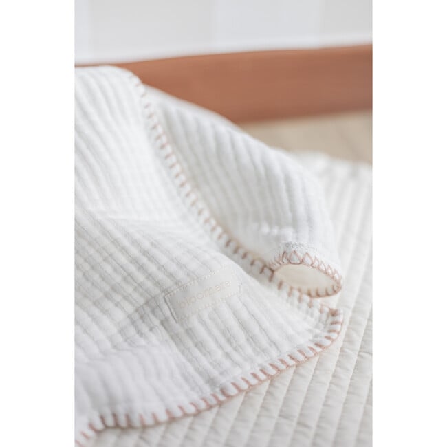 4 Layer Muslin Blanket, White - Blankets - 5