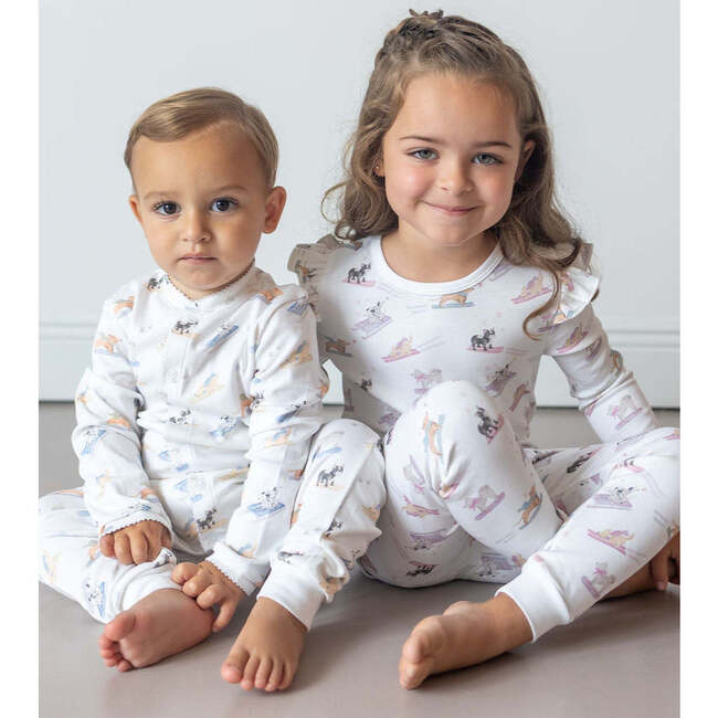 Ski Pups Girl Long Pajama Set