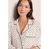 Gisele Printed TENCEL™ Modal Long PJ Set, HEART TO HEART BLACK/BLACK - Pajamas - 2 - thumbnail
