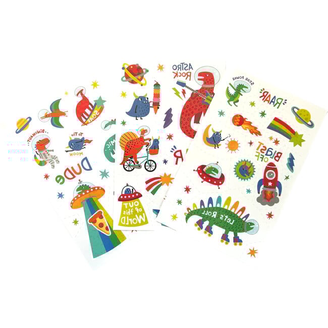 Tattoo Palooza Zero Gravity Dinos Glow Temporary Tattoos,Green - Arts & Crafts - 3