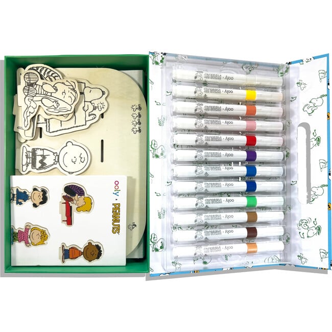 OOLYxPeanuts Color-In Wooden Scene Kit, Blue - Arts & Crafts - 3