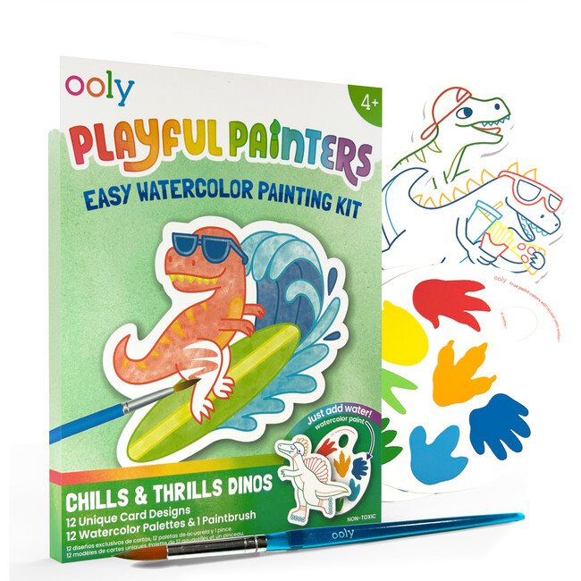 Playful Painters Easy Watercolor Painting Kit Chills and Thrills