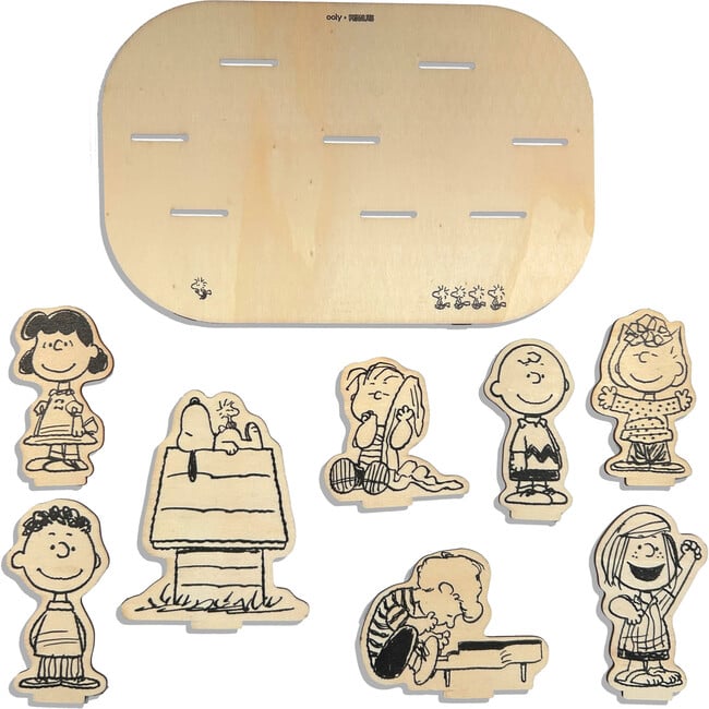 OOLYxPeanuts Color-In Wooden Scene Kit, Blue - Arts & Crafts - 4
