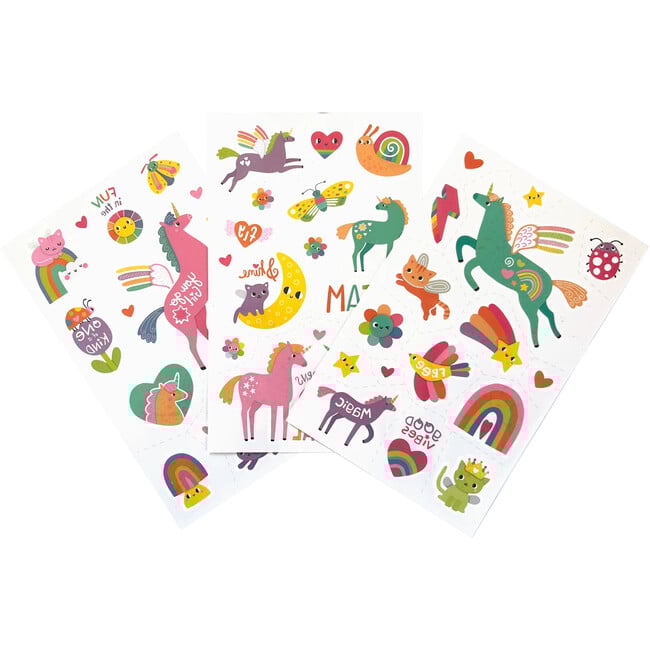 Tattoo Palooza Magic Moonbeams Glow Temporary Tattoos, Pink - Arts & Crafts - 3