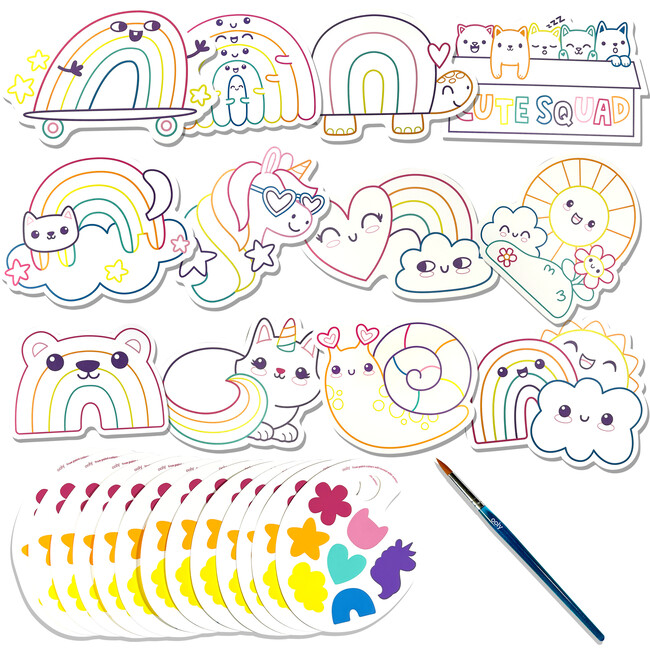 Playful Painters Easy Watercolor Painting Kit Rainbow Cuties