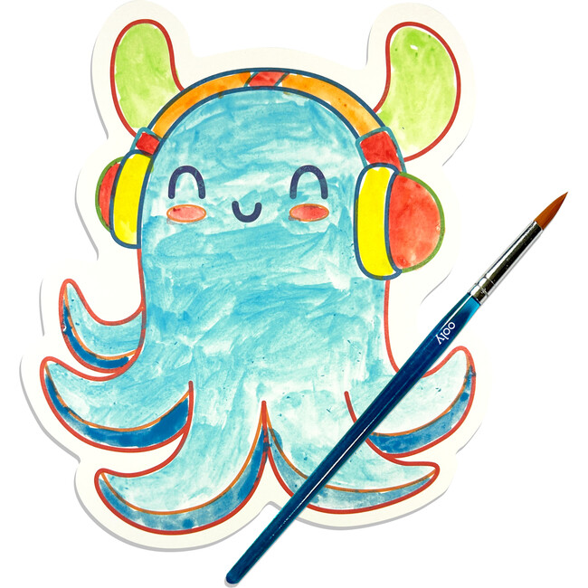 Playful Painters Easy Watercolor Painting Kit Ocean Pals - Arts & Crafts - 4