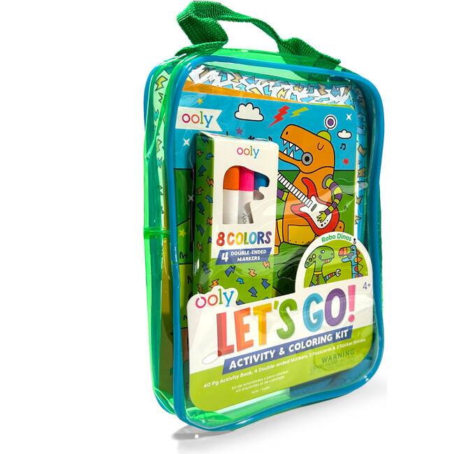 Let's Go Activity Coloring Kit- Robo Dinos