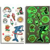 Tattoo Palooza Bright & Funny Glow Temporary Tattoos, Blue - Arts & Crafts - 2 - thumbnail