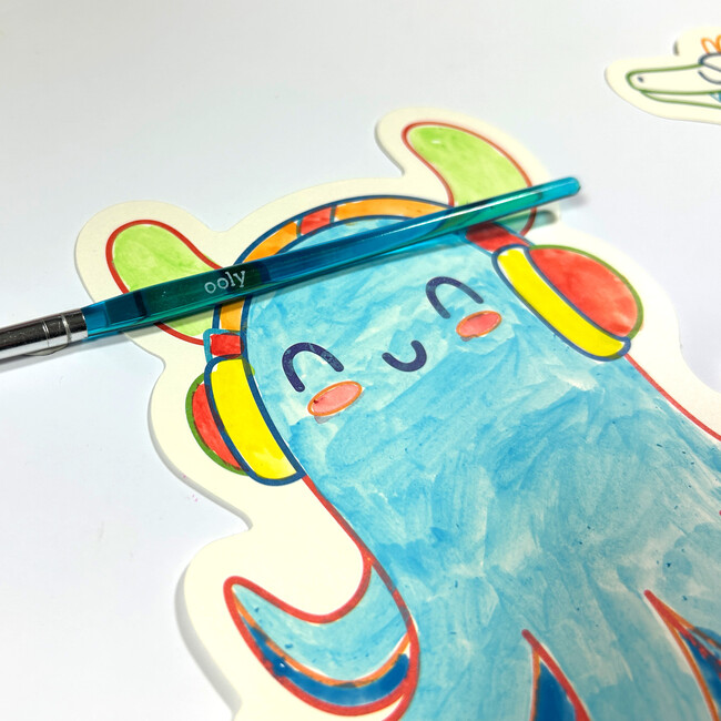 Playful Painters Easy Watercolor Painting Kit Ocean Pals - Arts & Crafts - 5