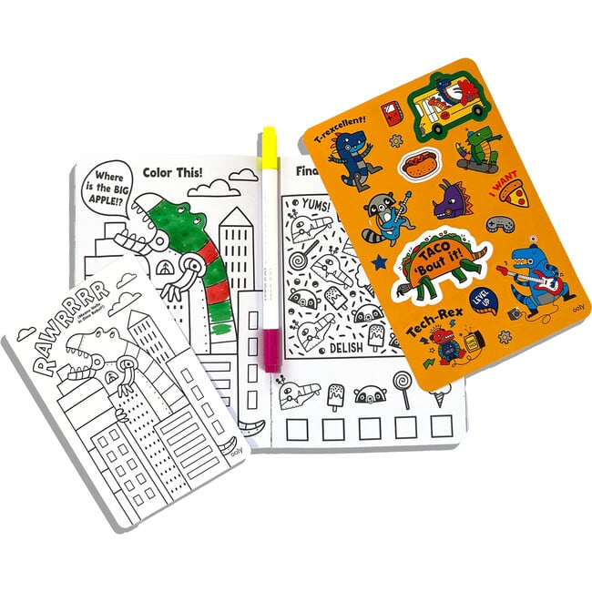 Let's Go Activity Coloring Kit- Robo Dinos - Arts & Crafts - 3