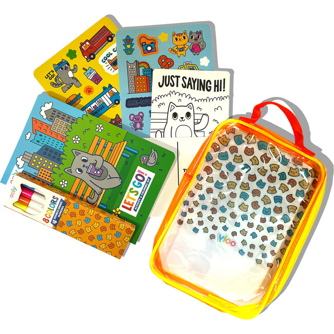 Let's Go Activity Coloring Kit- Kitty in the City