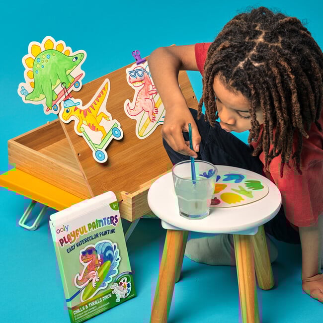 Playful Painters Easy Watercolor Painting Kit Chills and Thrills - Arts & Crafts - 5