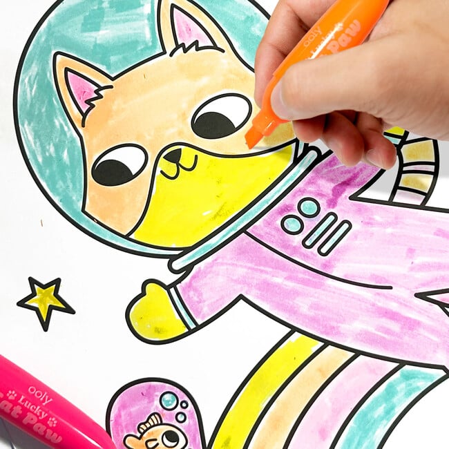 Lucky Cat Paw Neon Highlighters Berry Scent, Multi - Arts & Crafts - 6