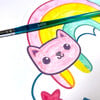 Playful Painters Easy Watercolor Painting Kit Rainbow Cuties - Arts & Crafts - 5 - thumbnail