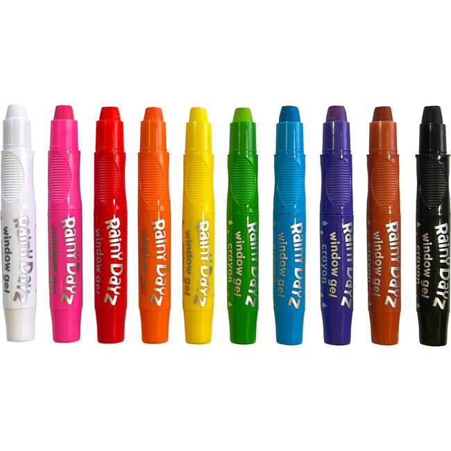Rainy Dayz Gel Crayons Set of 10, Rainbow - Arts & Crafts - 4