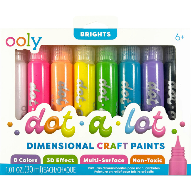 Dot-A-Lot Dimensional Craft Paint, Classic Colors