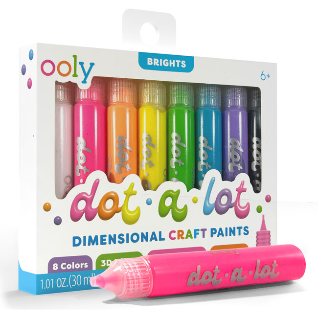 Dot-A-Lot Dimensional Craft Paint, Classic Colors