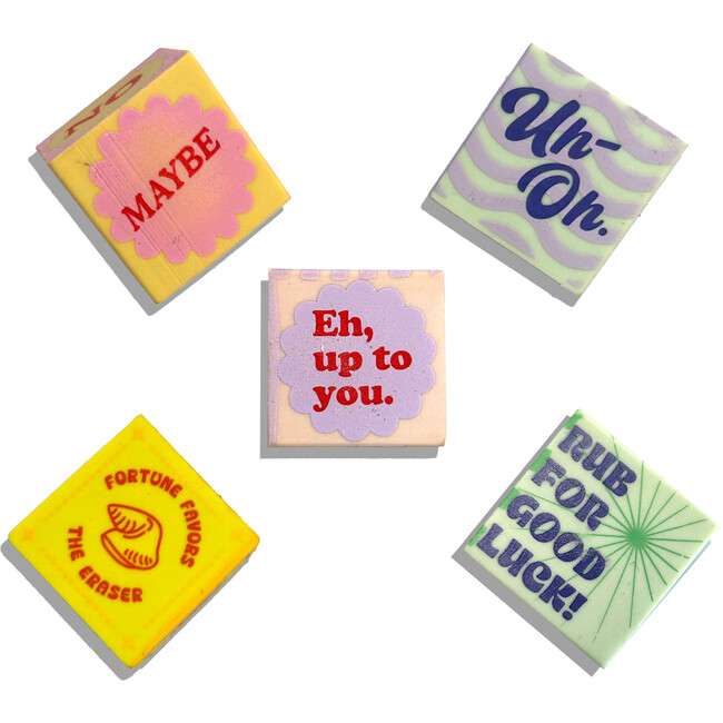 Feeling Lucky Dice Erasers set of 5 - Arts & Crafts - 6