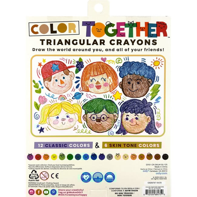 Color Together Triangular Crayons set of 18 - Arts & Crafts - 7