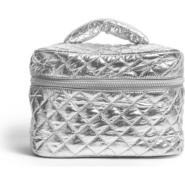 Silver Cosmetic Travel Case