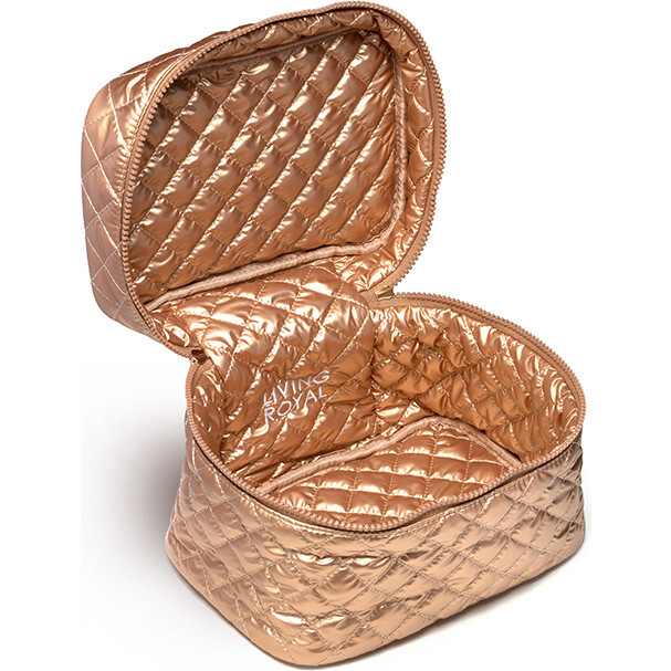 Gold Cosmetic Travel Case