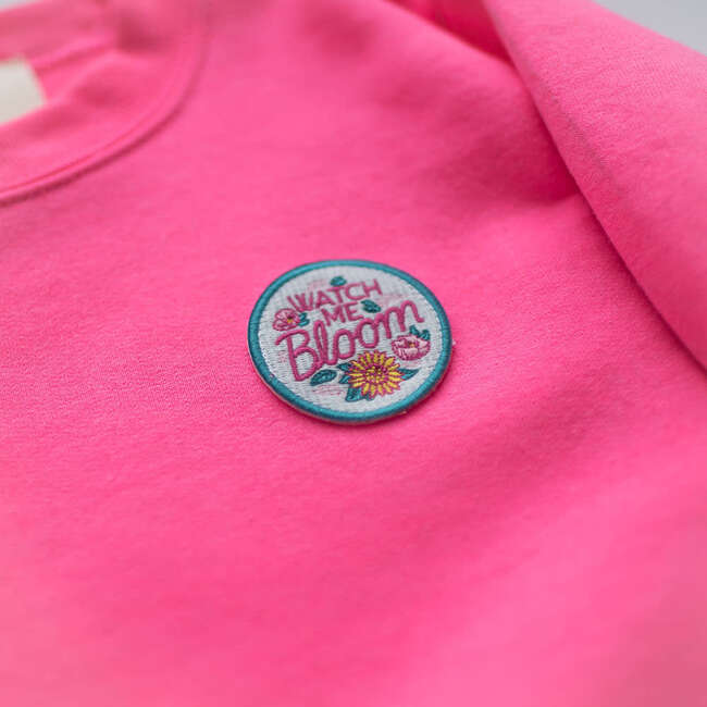 Watch Me Bloom Sweatshirt, Fuchsia