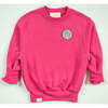 Some Bunny Loves Me Sweatshirt, Fuchsia - Sweatshirts - 1 - thumbnail