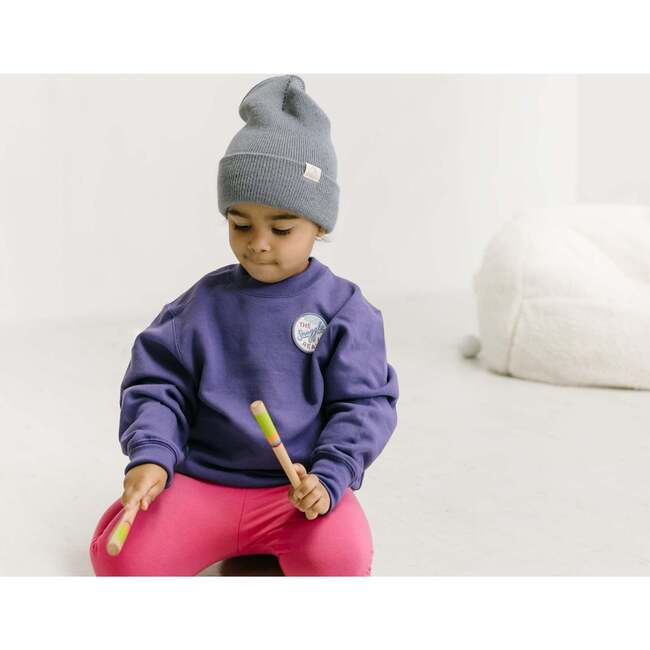 The Snuggle is Real Sweatshirt, Purple - Sweatshirts - 3