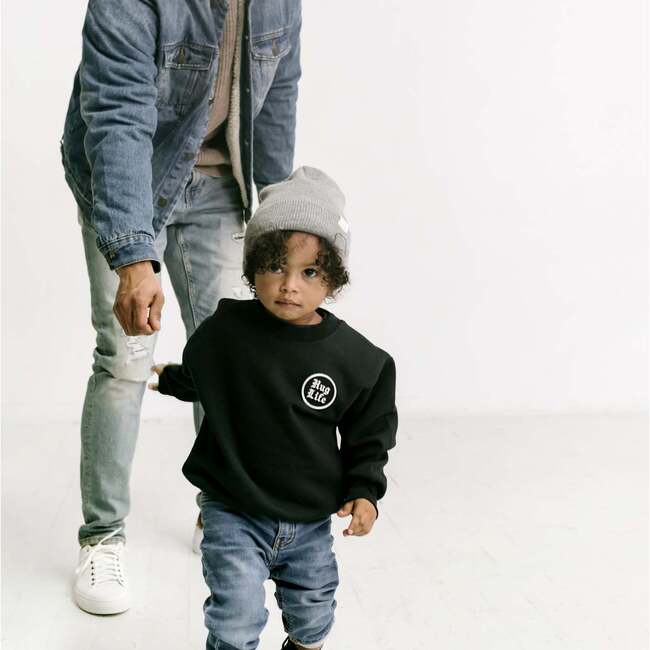 Hug Life Sweatshirt, Black - Sweatshirts - 3