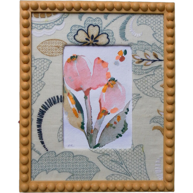 Slow Seeds No. 23 – Original Watercolor & Oil Pastel Painting