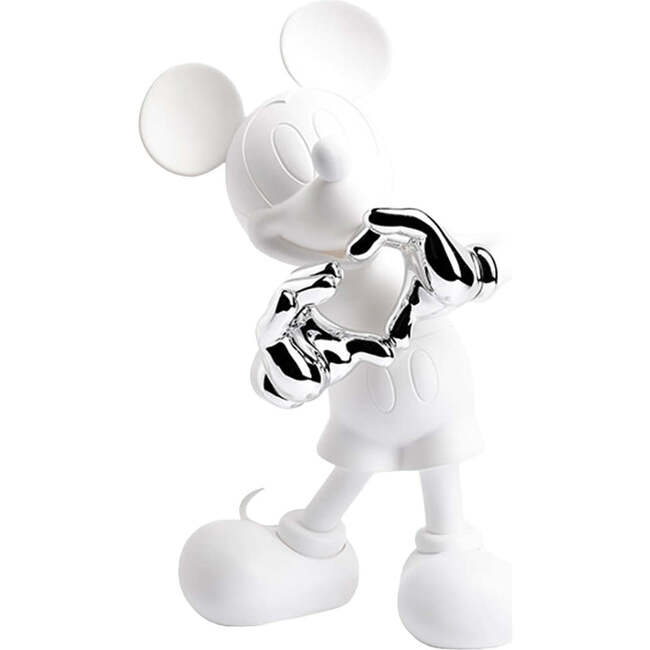 Mickey Mouse WITH LOVE White & Silver 12in