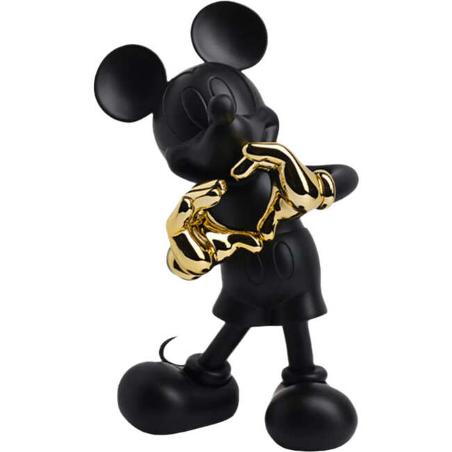 Mickey Mouse WITH LOVE Black & Gold 12in