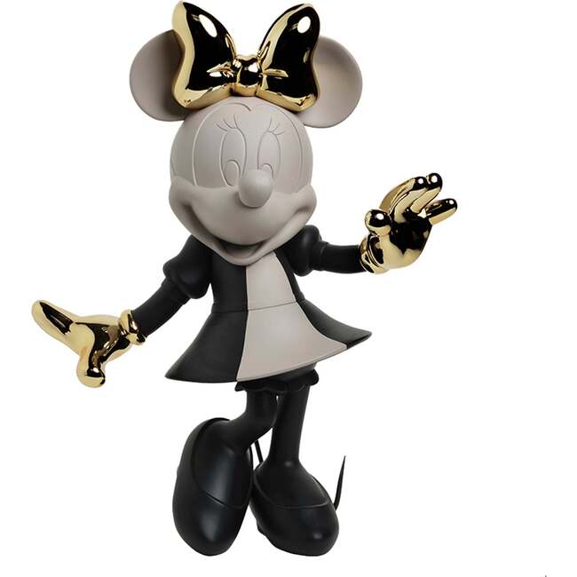 Minnie Mouse HOPPEN Taupe, Black & Gold 12in