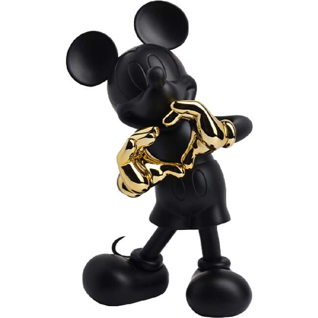 Mickey Mouse WITH LOVE Black & Gold 12in