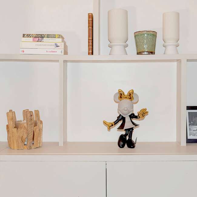 Minnie Mouse HOPPEN Taupe, Black & Gold 12in - Dolls - 5