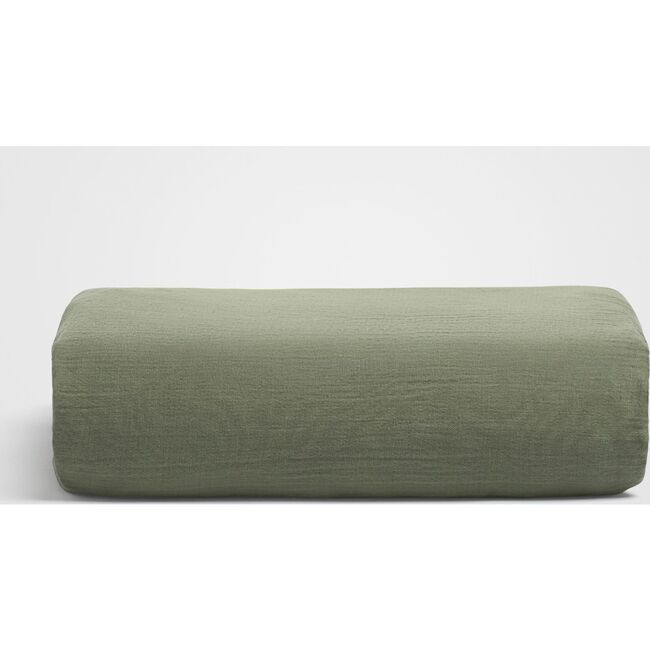 Zen Crinkled Comfort Fitted Sheet, Matcha