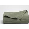 Zen Crinkled Comfort Flat Sheet, Matcha - Sheets - 1 - thumbnail